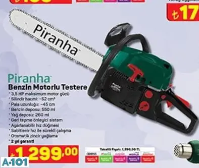 PİRANHA BENZİNLİ MOTORLU TESTERE PİRANHA BENZİNLİ MOTORLU TESTERE